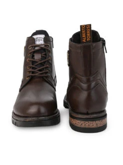 Alberto Torresi Devl 552 Robust Shiny And Masculine Boot With Zipper On Inside For Easy Of Wear 13 Alberto Torresi Devl 552 Robust Shiny And Masculine Boot With Zipper On Inside For Easy Of Wear -Urban Shoes Store 88552 BROWN 5