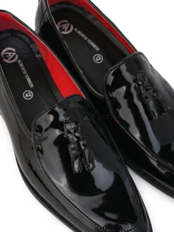 Alberto Torresi Black Patent Tassel Loaffer -Urban Shoes Store 88589BLACK 6 17ab9179 4c70 4888 8c72 d473581676dc