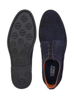 Alberto Torresi Blue Suede Brogues -Urban Shoes Store 88596 BLUE 6