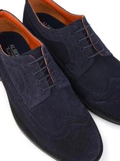 Alberto Torresi Blue Suede Brogues -Urban Shoes Store 88596 BLUE 7