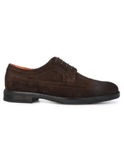 Alberto Torresi Brown Suede Brogues -Urban Shoes Store 88596 Brown N 3
