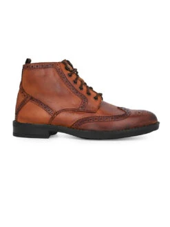 Alberto Torresi G.Leather Lloyd Series 597 Tan Brogues Boot -Urban Shoes Store 88597 TAN 3