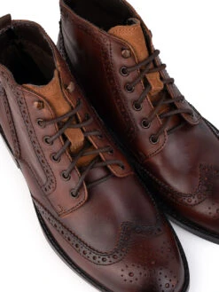 Alberto Torresi G.Leather Lloyd Series 599 Brown Brogues Boot 15 Alberto Torresi G.Leather Lloyd Series 599 Brown Brogues Boot -Urban Shoes Store 88599 BROWN 7