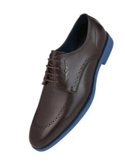 Alberto Torresi Hungary Series 607 Branded Sole Brown Formal Shoes -Urban Shoes Store 88607 BROWN BLUE 4 c101eba5 4c5a 41f9 bc19 10641fa3ce84