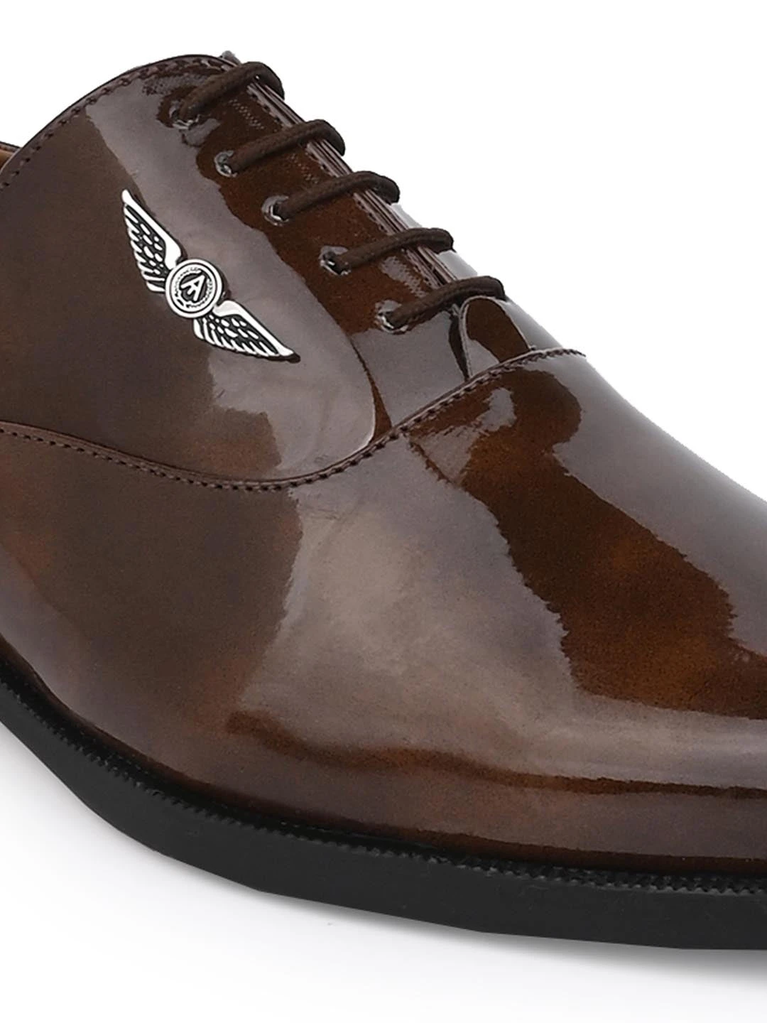 Alberto Torresi Tan Patent Lace Up Formal Shoes 6 Alberto Torresi Tan Patent Lace Up Formal Shoes - Image 6