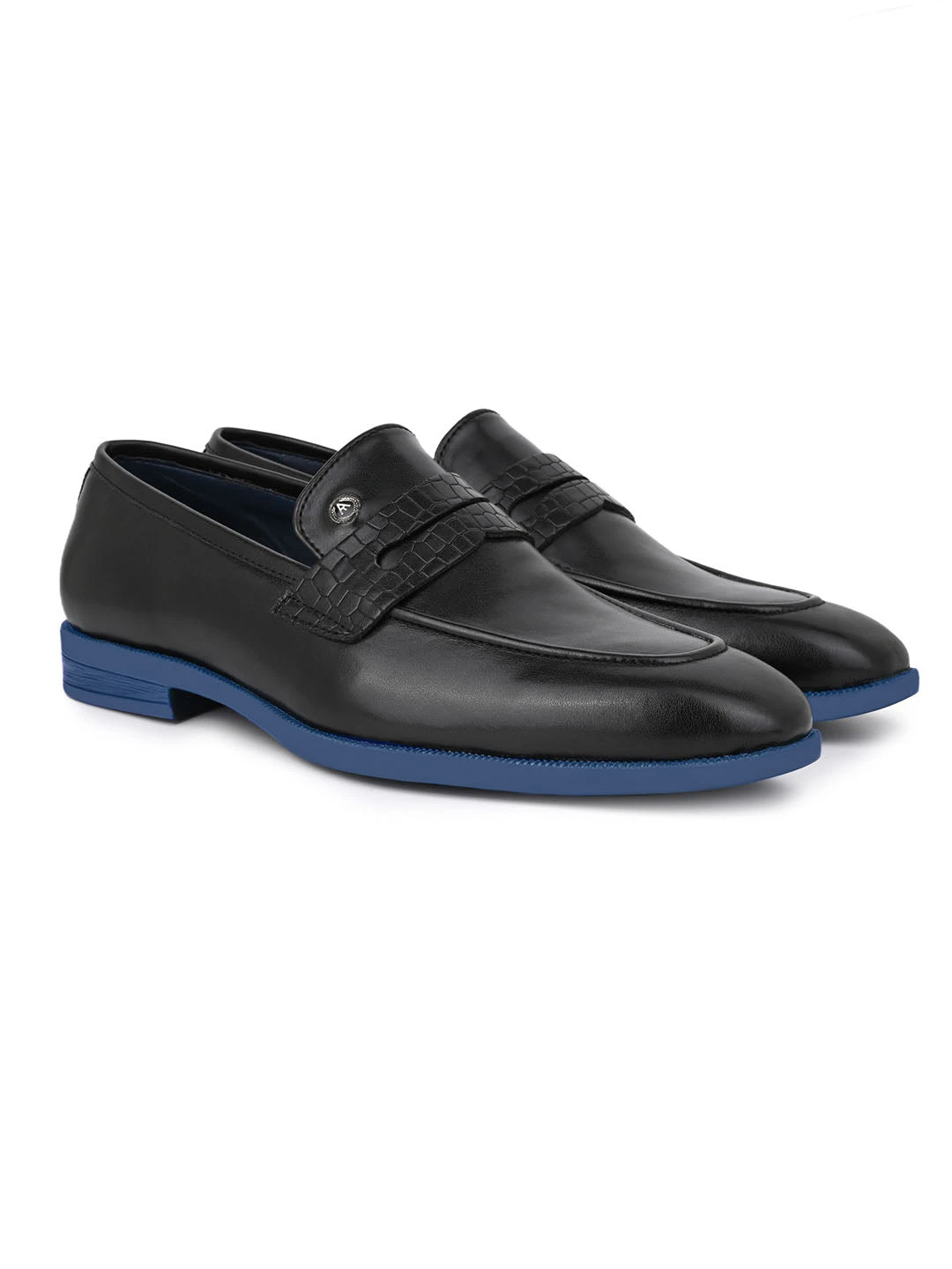 Alberto Torresi Hungary Series 610 Branded Sole Saddle Black Loafers 6 Alberto Torresi Hungary Series 610 Branded Sole Saddle Black Loafers - Image 6
