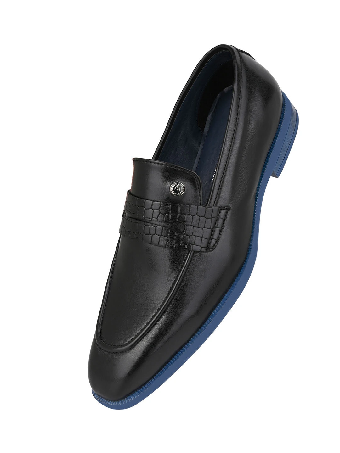 Alberto Torresi Hungary Series 610 Branded Sole Saddle Black Loafers 5 Alberto Torresi Hungary Series 610 Branded Sole Saddle Black Loafers - Image 5