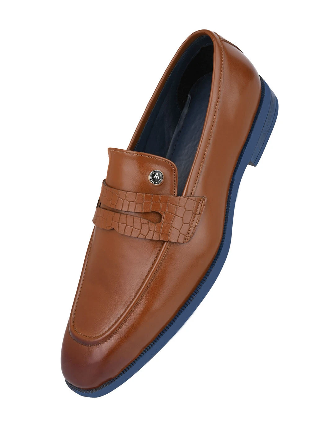 Alberto Torresi Hungary Series 610 Branded Sole Saddle Tan Loafers 5 Alberto Torresi Hungary Series 610 Branded Sole Saddle Tan Loafers - Image 5