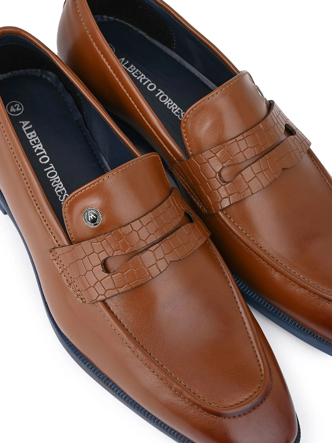 Alberto Torresi Hungary Series 610 Branded Sole Saddle Tan Loafers 8 Alberto Torresi Hungary Series 610 Branded Sole Saddle Tan Loafers - Image 8