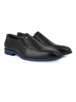 Alberto Torresi Hungary Series 611 Branded Sole Black Formal Shoes 10 Alberto Torresi Hungary Series 611 Branded Sole Black Formal Shoes -Urban Shoes Store 88611 BLACK BLUE 2