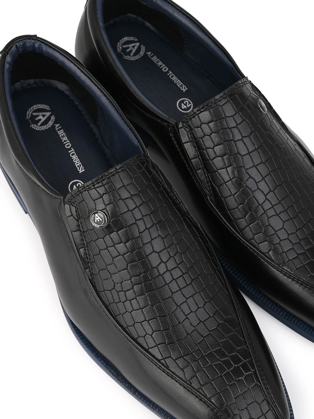 Alberto Torresi Hungary Series 611 Branded Sole Black Formal Shoes 8 Alberto Torresi Hungary Series 611 Branded Sole Black Formal Shoes - Image 8