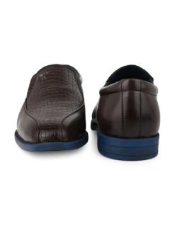 Alberto Torresi Hungary Series 611 Branded Sole Brown Formal Shoes -Urban Shoes Store 88611 BROWN BLUE 5