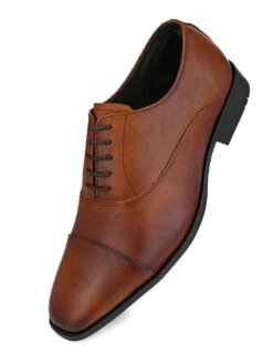 Alberto Torresi Genuine Leather Toe Cap Tan Formal Shoes -Urban Shoes Store 88620 L TAN 5
