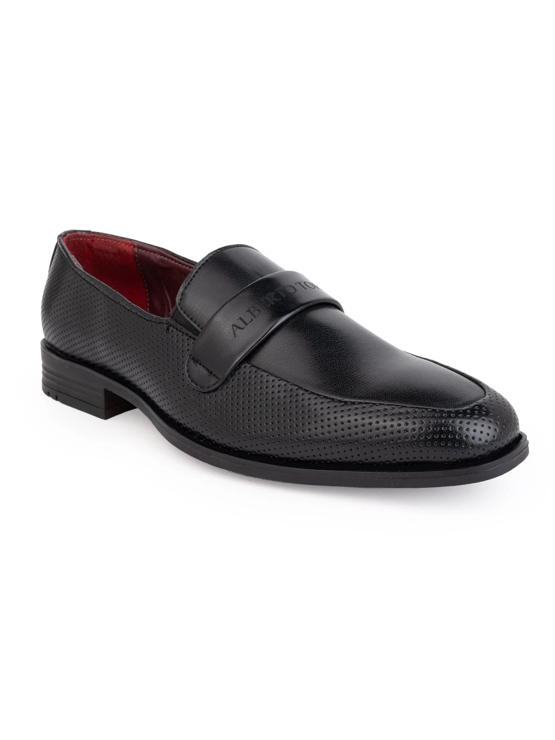 Alberto Torresi Fox Leather Black Slip On Formal Shoes 2 Alberto Torresi Fox Leather Black Slip On Formal Shoes - Image 2
