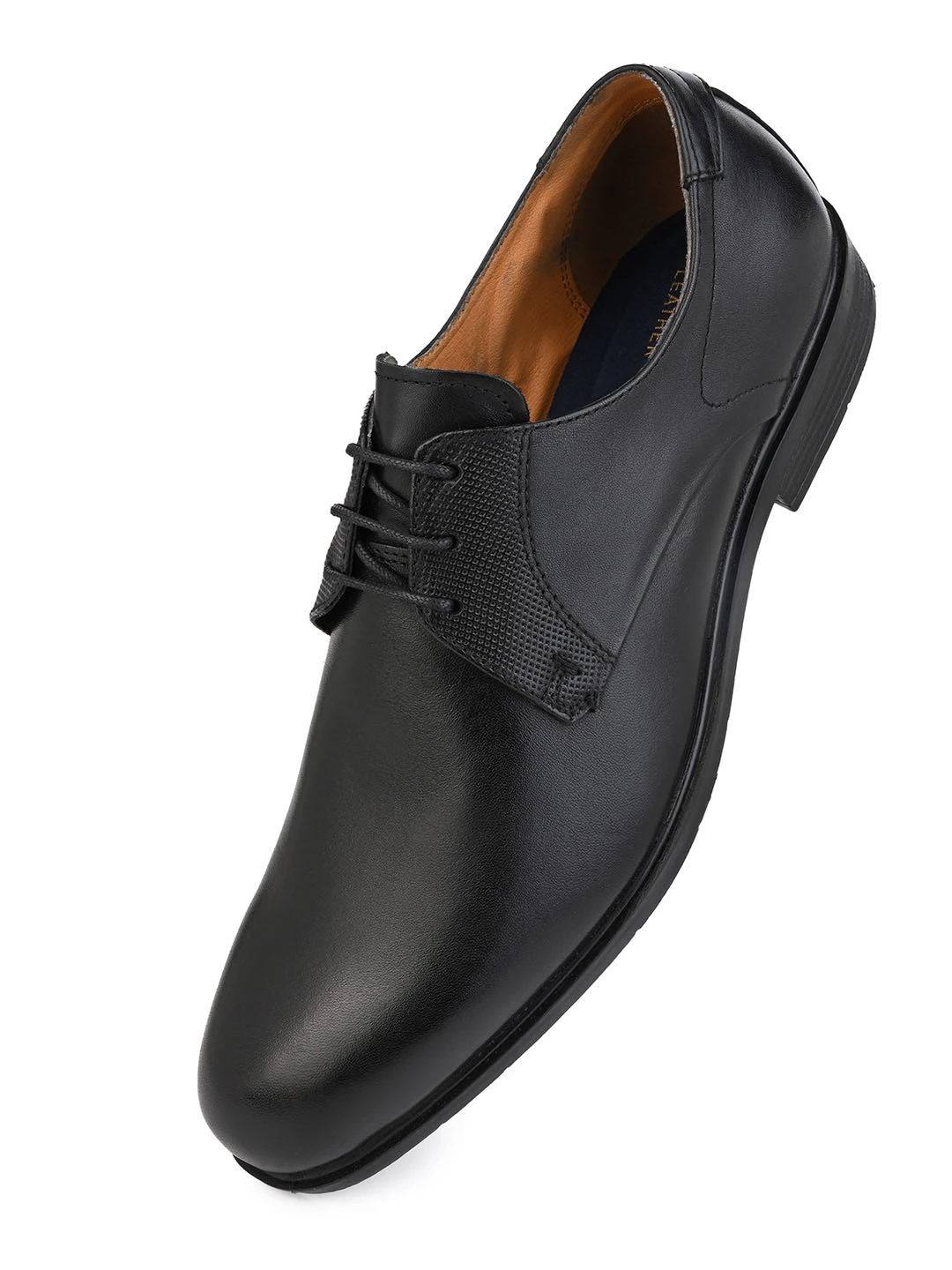 Alberto Torresi Men's Black Leather Formal Derby Shoes 3 Alberto Torresi Men's Black Leather Formal Derby Shoes - Image 3