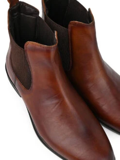 Alberto Torresi Tan Leather Chelsea Boots For Men 11 Alberto Torresi Tan Leather Chelsea Boots For Men -Urban Shoes Store 88656 TAN 6