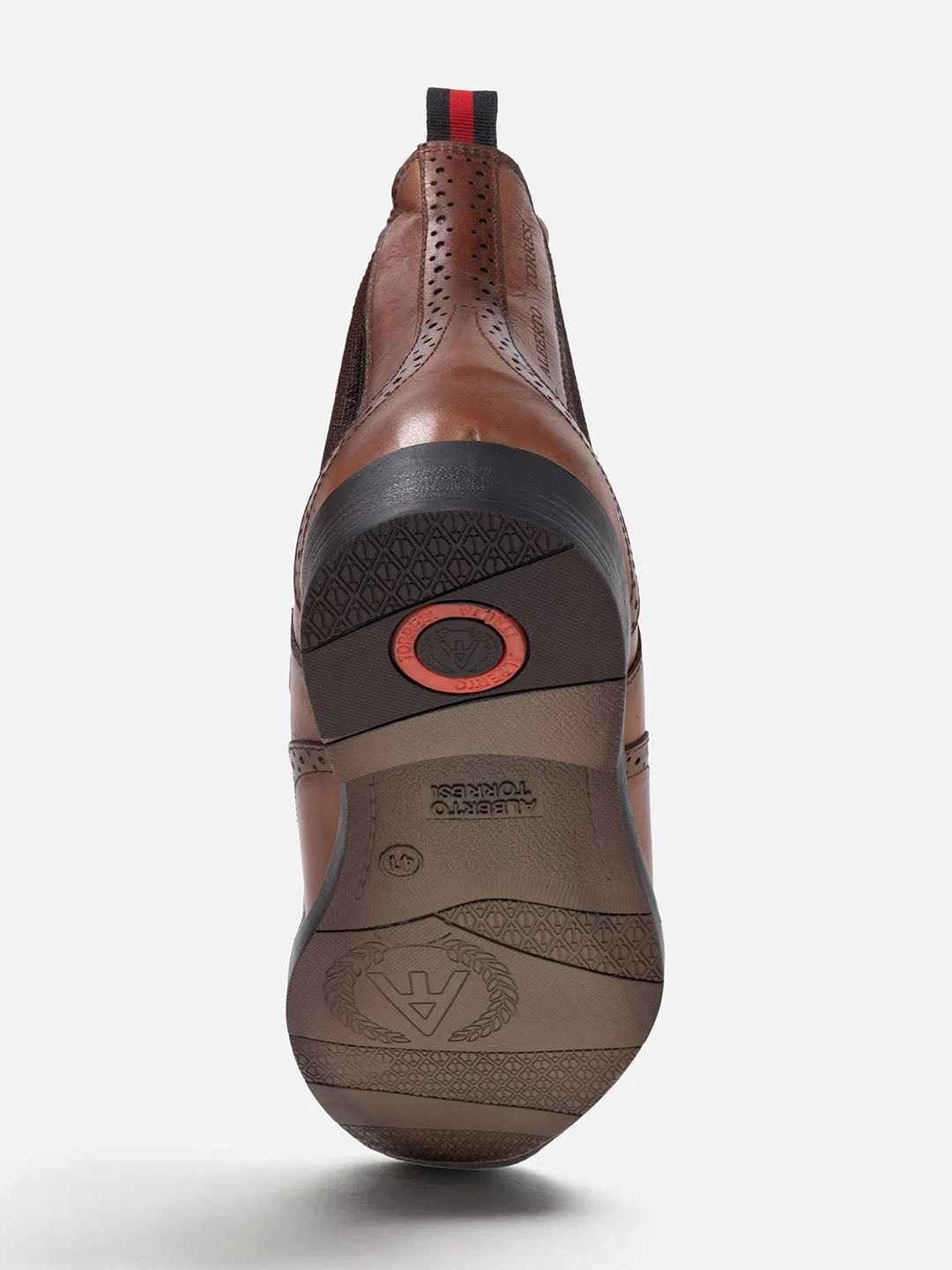 Alberto Torresi Tan Leather Brogue Chelsea Boots For Men 5 Alberto Torresi Tan Leather Brogue Chelsea Boots For Men - Image 5