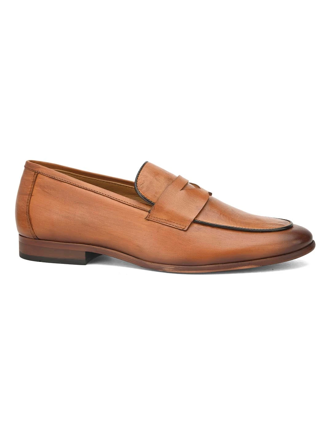 Alberto Torresi Genuine Leather Tan Loafers For Men 2 Alberto Torresi Genuine Leather Tan Loafers For Men - Image 2