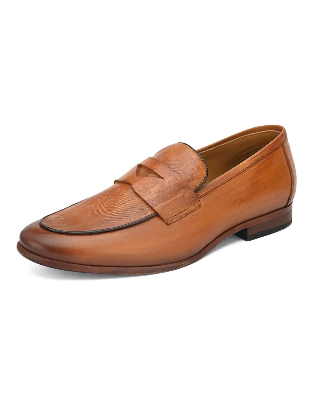 Alberto Torresi Genuine Leather Tan Loafers For Men 5 Alberto Torresi Genuine Leather Tan Loafers For Men - Image 5