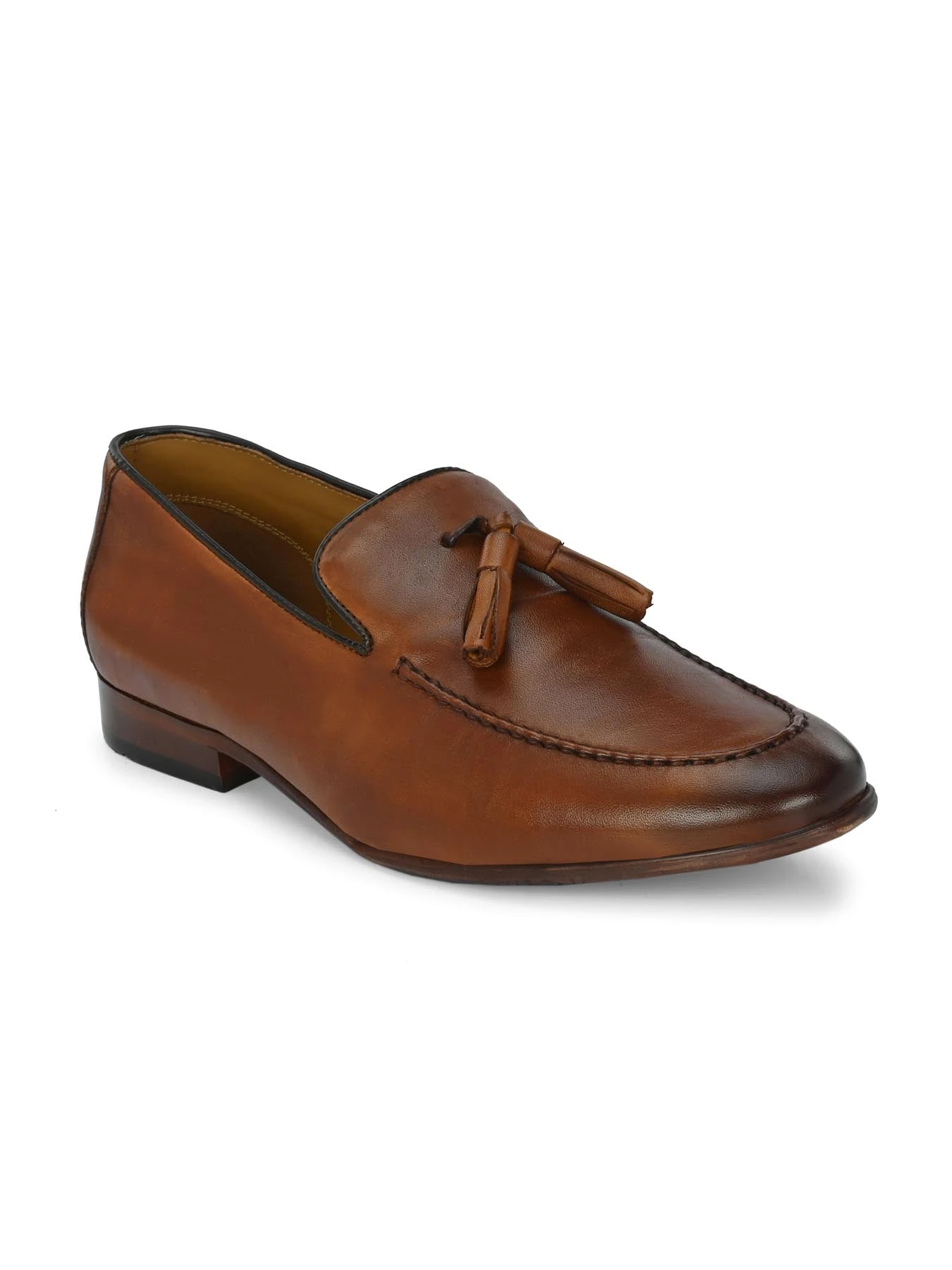 Alberto Torresi Genuine Leather 683 Tan Tassel Loafers For Men 1 Alberto Torresi Genuine Leather 683 Tan Tassel Loafers For Men