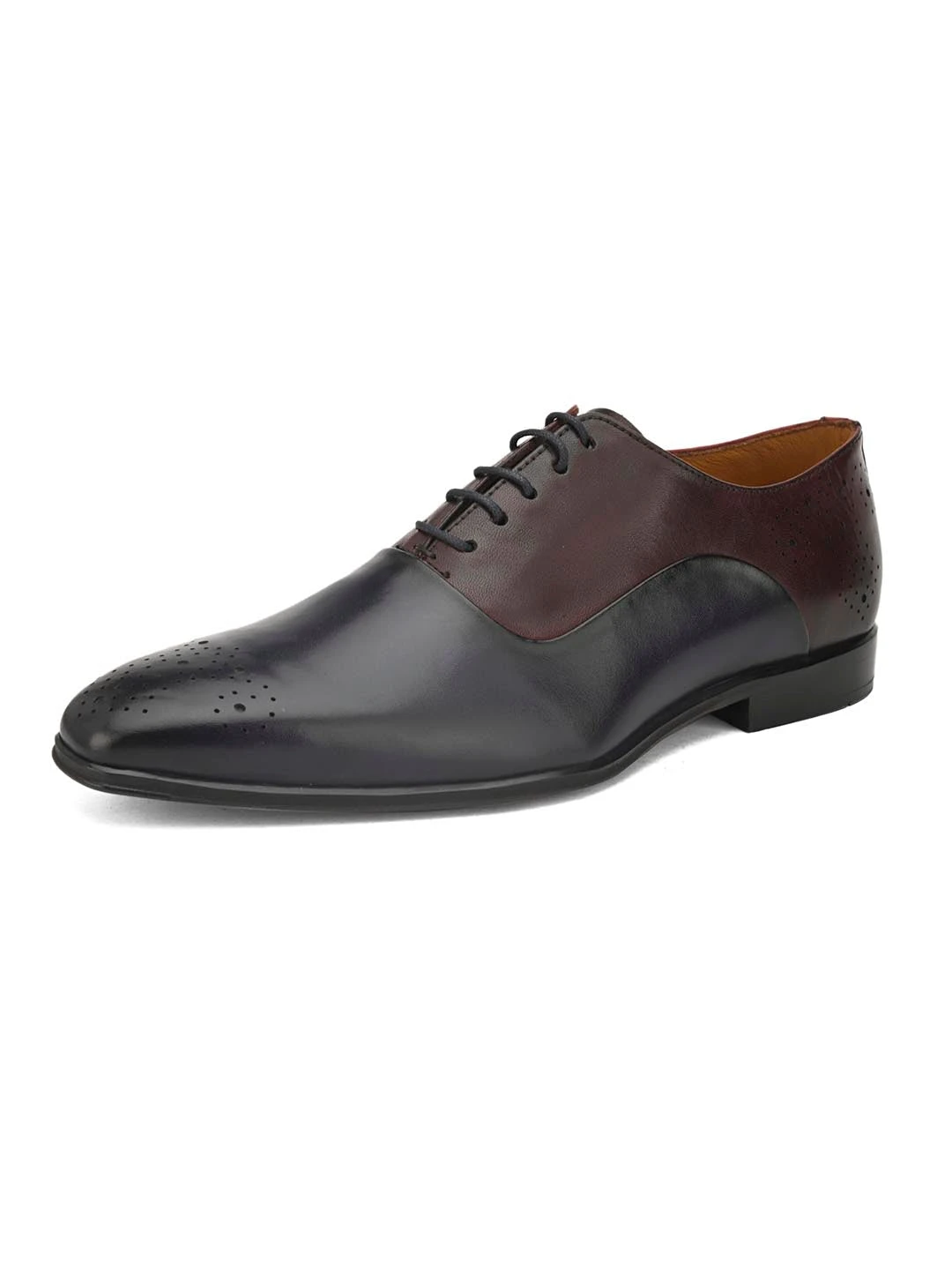 Alberto Torresi Genuine Leather Blue Bordo Office/ Dress Formal Lace Ups Shoes 5 Alberto Torresi Genuine Leather Blue Bordo Office/ Dress Formal Lace Ups Shoes - Image 5