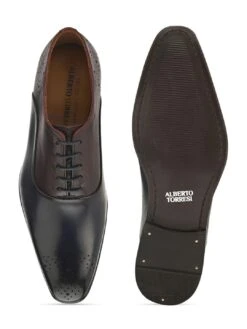 Alberto Torresi Genuine Leather Blue Bordo Office/ Dress Formal Lace Ups Shoes 12 Alberto Torresi Genuine Leather Blue Bordo Office/ Dress Formal Lace Ups Shoes -Urban Shoes Store 88684 BLUE BORDO 6