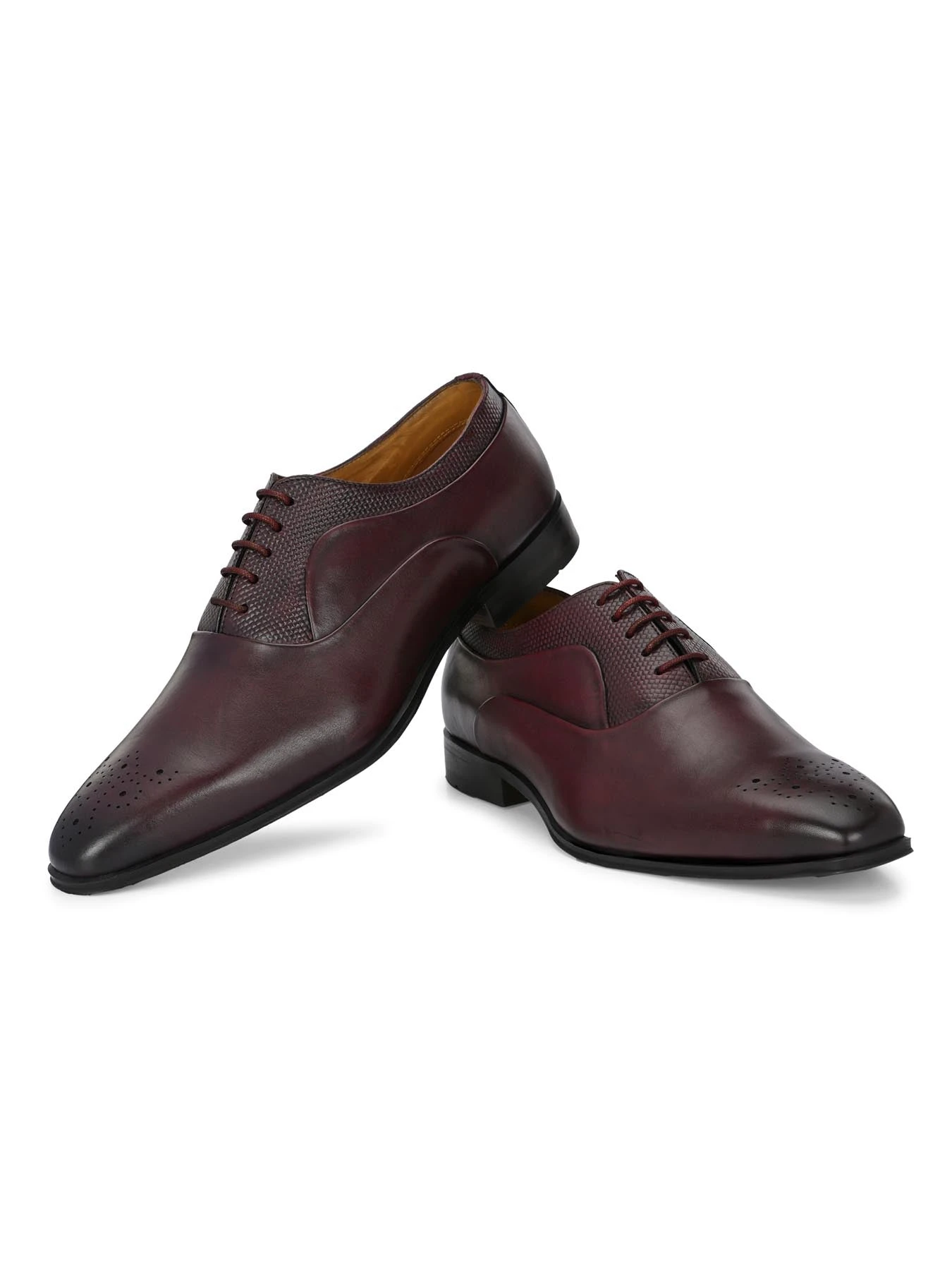 Alberto Torresi Genuine Leather 685 Bordo Office/ Dress Formal Lace Up Shoes 5 Alberto Torresi Genuine Leather 685 Bordo Office/ Dress Formal Lace Up Shoes - Image 5