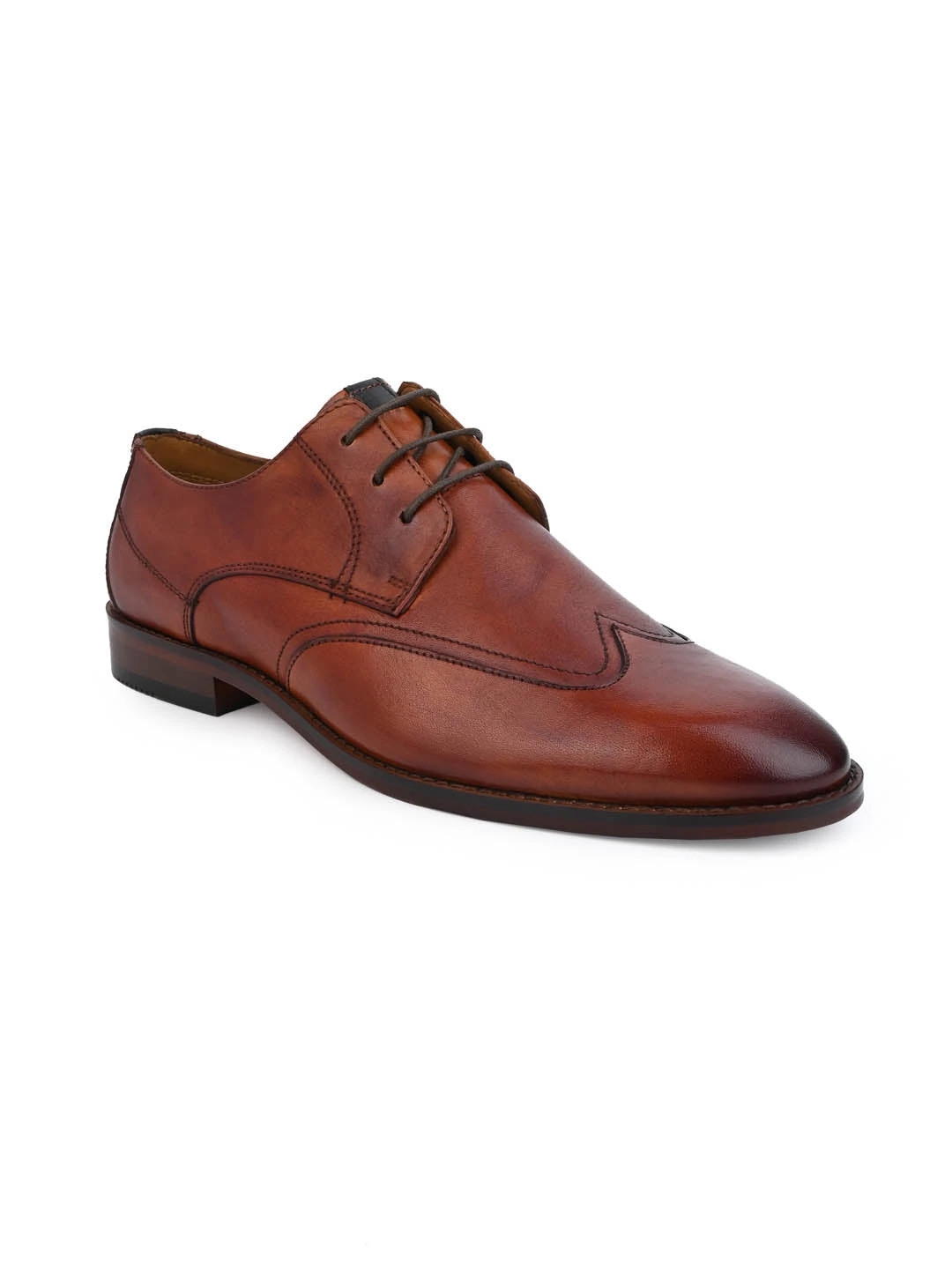 Alberto Torresi Genuine Leather Tan Formal Derby Shoes 2 Alberto Torresi Genuine Leather Tan Formal Derby Shoes - Image 2