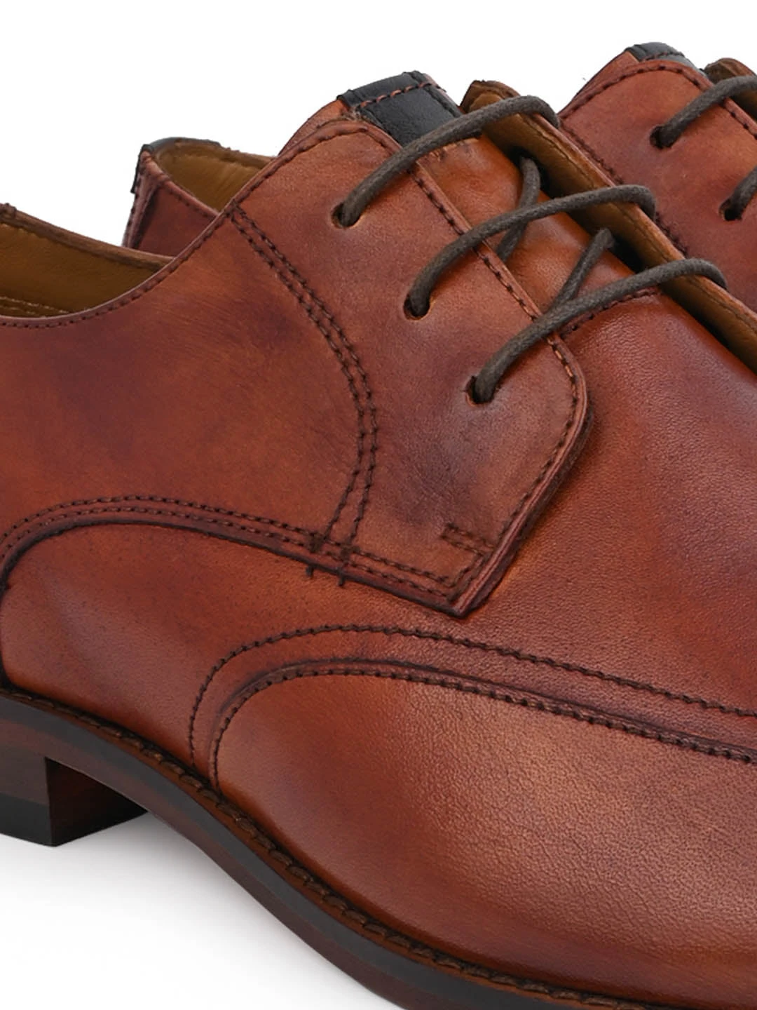 Alberto Torresi Genuine Leather Tan Formal Derby Shoes 9 Alberto Torresi Genuine Leather Tan Formal Derby Shoes - Image 9