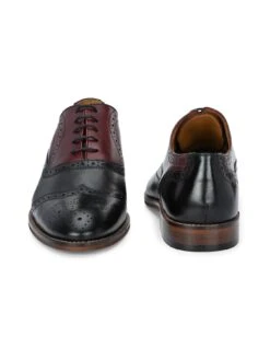 Alberto Torresi Genuine Leather Black Bordo Brogue Formal Lace Ups 13 Alberto Torresi Genuine Leather Black Bordo Brogue Formal Lace Ups -Urban Shoes Store 88689 BLACK BORDO 6