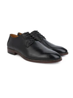 Alberto Torresi Genuine Leather Black Formal Derby Shoes 10 Alberto Torresi Genuine Leather Black Formal Derby Shoes -Urban Shoes Store 88691 BLACK 2