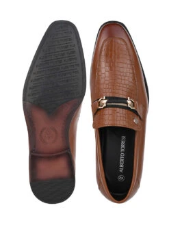 Albertoi Torresi Men's Calabria Tan Buckle Slip-Ons 15 Albertoi Torresi Men's Calabria Tan Buckle Slip-Ons -Urban Shoes Store 88695TAN 7