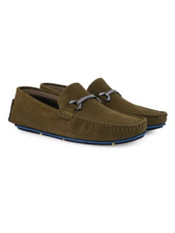 Alberto Torresi Trendy Silicon Multi Coloured Anti Slip SoleVibrantOlive Loafer -Urban Shoes Store 88715 OLIVE 2