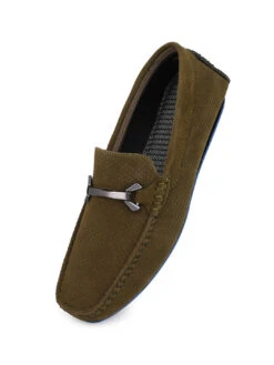 Alberto Torresi Trendy Silicon Multi Coloured Anti Slip SoleVibrantOlive Loafer -Urban Shoes Store 88715 OLIVE 4