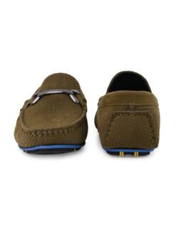 Alberto Torresi Trendy Silicon Multi Coloured Anti Slip SoleVibrantOlive Loafer -Urban Shoes Store 88715 OLIVE 5