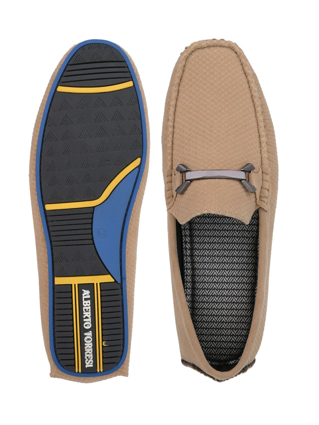 Alberto Torresi Trendy Silicon Multi Coloured Anti Slip Sole Vibrant Beige Loafer 7 Alberto Torresi Trendy Silicon Multi Coloured Anti Slip Sole Vibrant Beige Loafer - Image 7