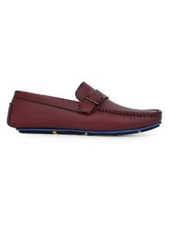 Alberto Torresi Trendy Silicon Muti Coloured Anti Slip Sole Bordo Monk Loafer 11 Alberto Torresi Trendy Silicon Muti Coloured Anti Slip Sole Bordo Monk Loafer -Urban Shoes Store 88716 BORDO 3