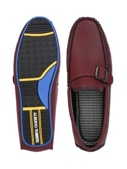 Alberto Torresi Trendy Silicon Muti Coloured Anti Slip Sole Bordo Monk Loafer 14 Alberto Torresi Trendy Silicon Muti Coloured Anti Slip Sole Bordo Monk Loafer -Urban Shoes Store 88716 BORDO 6