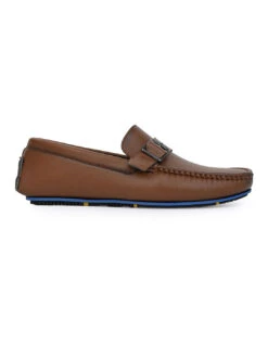 Alberto Torresi Trendy Silicon Multi Coloured Anti Slip Sole Tan Monk Loafer -Urban Shoes Store 88716 TAN N 3