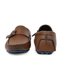 Alberto Torresi Trendy Silicon Multi Coloured Anti Slip Sole Tan Monk Loafer -Urban Shoes Store 88716 TAN N 5