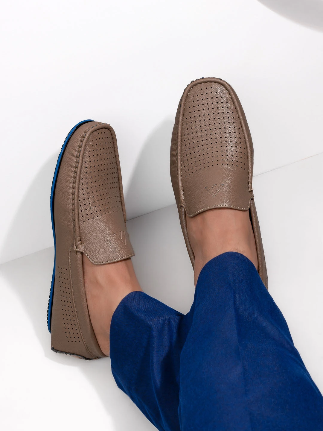 Alberto Torresi Trendy Silicon Muti Coloured Anti Slip Sole Grey Loafers 1 Alberto Torresi Trendy Silicon Muti Coloured Anti Slip Sole Grey Loafers