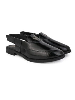 Alberto Torresi Black Patent Crinkle Peshawari Sandal With Padded Insole -Urban Shoes Store 88770 BLACK PATENT 2 42119c48 9e45 49e6 9e67 f9f2f16f65c1
