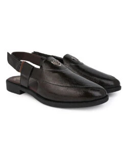 Alberto Torresi Brown Patent Crinkle Peshawari Sandal With Padded Insole -Urban Shoes Store 88770 BROWN PATENT 2 3974d8ab 6edc 448d bb88 edaa742e0171
