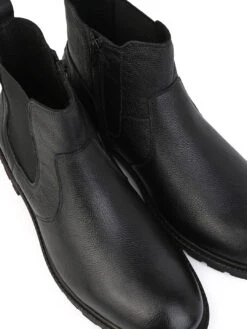 Alberto Torresi Black Mild Leather Ankle Length Boots 15 Alberto Torresi Black Mild Leather Ankle Length Boots -Urban Shoes Store AT 1 88555 BLACK 7