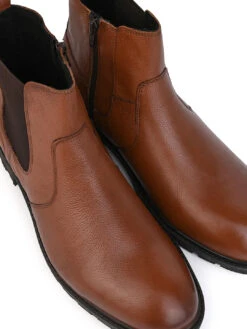Alberto Torresi Tan Mild Leather Ankle Length Boots 15 Alberto Torresi Tan Mild Leather Ankle Length Boots -Urban Shoes Store AT 1 88555 TAN 7