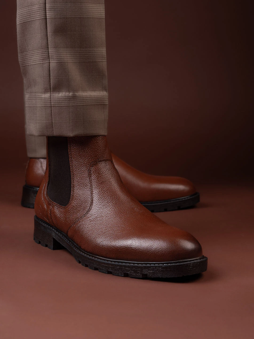 Alberto Torresi Tan Mild Leather Ankle Length Boots 1 Alberto Torresi Tan Mild Leather Ankle Length Boots