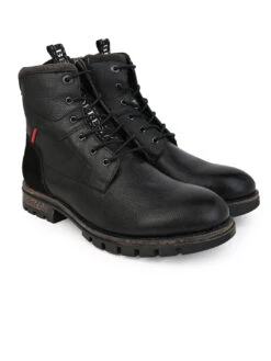 Black Leather Lace Up Boots -Urban Shoes Store DSC 0761 2