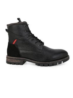 Black Leather Lace Up Boots -Urban Shoes Store DSC 0762 2