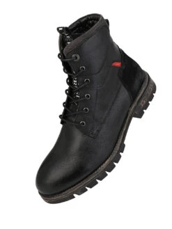 Black Leather Lace Up Boots -Urban Shoes Store DSC 0763 2