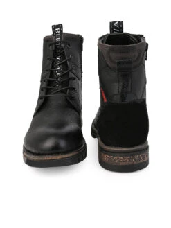 Black Leather Lace Up Boots -Urban Shoes Store DSC 0764 2